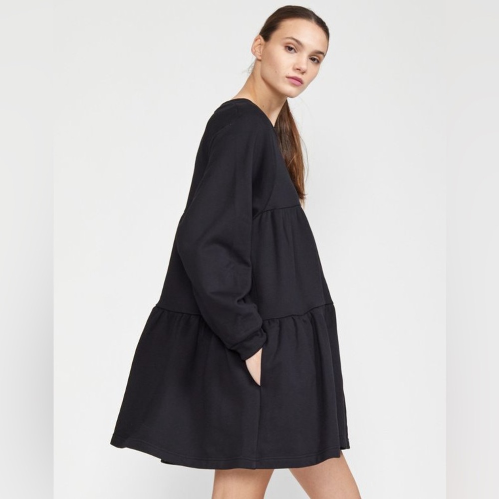 CYNTHIA ROWLEY Vail Cozy Swing Black Dress Size XS - Picture 8 of 8